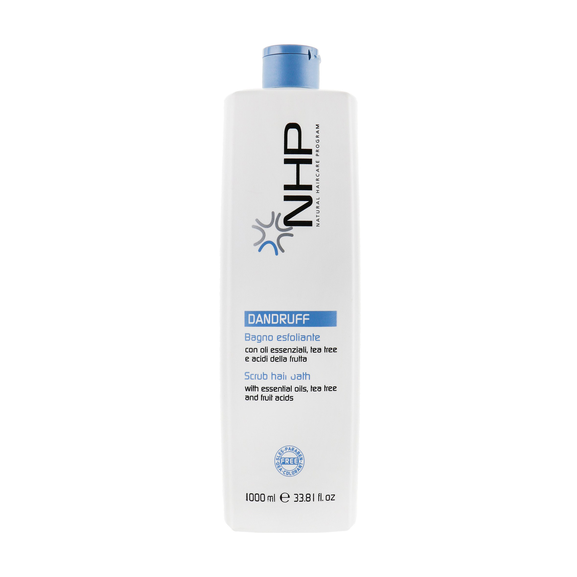 Шампунь-скраб для волосся NHP Anti-Dandruff Scrub Hair Bath Shampoo проти лупи, з ефірними оліями, 1 л